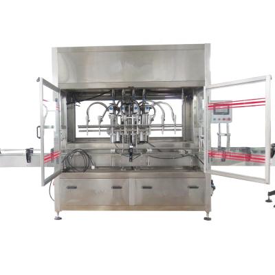 China Factory sale linear type servo motor control automatic plastic bottle hazelnutoil filling food machine for sale