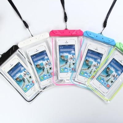 China 2019 new waterproof luminous waterproof cell phone bags, phone cover for size 4.7/5.5 for sale