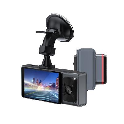 China 3 Way Car VCR Dash Cam 3 Way Waterproof Dash Camera 1080P Triple Dash Cam Front And Rear Camera With Night Vision For DVR Car Taxi for sale