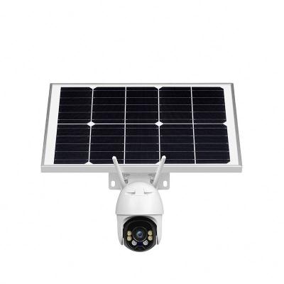 China 2020 Newest NIGHT VISION Solar Panel 4G IP Camera 2MP Motion Camera Low Power Consumption With Micro Wave Induction Super Night Vision for sale