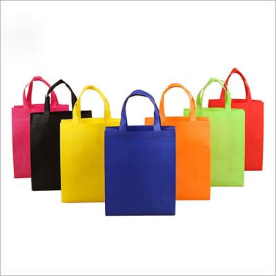 China Folding Tote Bag With Logo Foldable PP Spunbond Reusable Nonwoven Non Woven Shopping Bag for sale