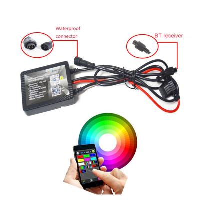 China Hot 4Pods Aluminum Alloy 8Pcs RGB Led Lighting RF Control Car Rock Lights Offroad Boats RGB Rock Light With Mode BT Control By App for sale