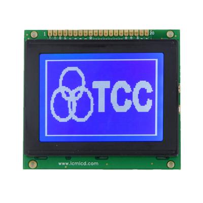 China TCC 128x64 20pin FSTN/STN 12864 Display Screen Monochrome Graphics LCD Module 128*64 for sale