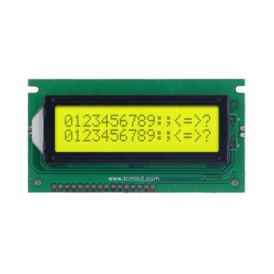 China Small Size Monochrome 16 Pin Module 16 Pin Alphanumeric LCD 1602 Character LCD Display 2.5