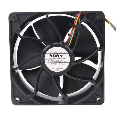 China Hotels EC AC 120X120X38MM 12CM 12CM 24V 48V DC12V 1.85A 12038 Large Four-wire PWM Temperature Control Air Volume Fan G1238C12B8ZP-C1 for sale