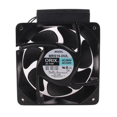 China Original JAPAN ORIX AC200V/230V 0.24A Hotels EC DC 160X160X62MM 16CM 16062 Double Ball Bearings Thermal Dissipation Fan MRS16-DUL for sale