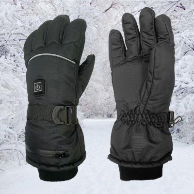 China Heating to continue warm 5v lithium battery 5000mah electric smart USB rechargeable fishing winter skiing heated waterproof gloves for sale