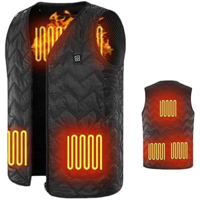 China Electric Heated Vest USB Heating Adjustable Filling Heating Vest Warm Vest Waistcoat Bottom Vest for sale