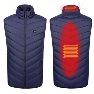 China Heating To Keep Warm Light Windproof Zipper Stand Collar Keep Warm Heated Vest Battery Operated Clothes Stripper Vest for sale