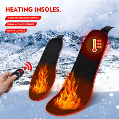 China Soft Comfortable Custom Outdoor Ski Sports Battery Electrically Heated Warm Insole Winter Foot Protection Heat Insole for sale