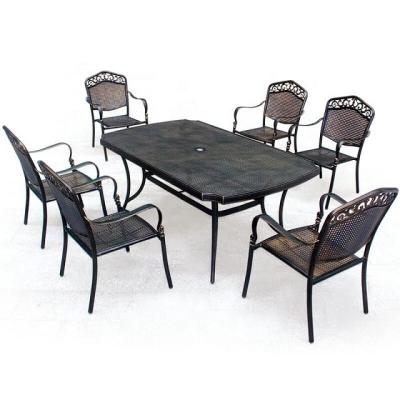 China European Garden Furniture Cast Aluminum Outdoor Furniture Garden Set for sale