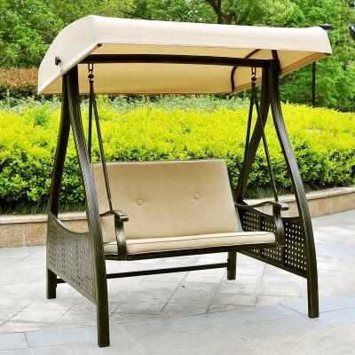 China Rustproof Aluminum Material And Outdoor Furniture General Use Outdoor Double Swing Chair for sale