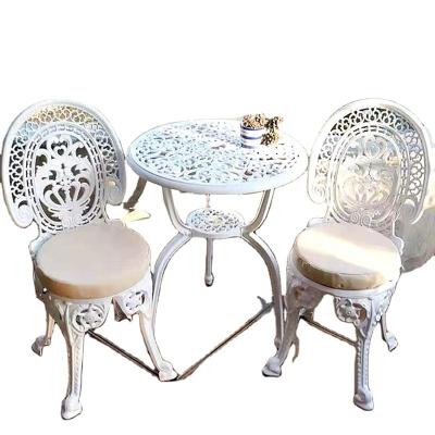 China Contemporary Hot Sale Picnic Dining Table Patio Bistro Table T And Chair Outdoor Popular White Set for sale