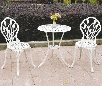 China Modern Aluminum Table Chair Set Outdoor Garden Patio Metal Leisure Furniture Set WY201 for sale