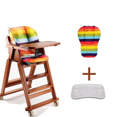 China 2020 new solid wood folding highchair portable wood dining chair wholesale model specific home use furniture for sale