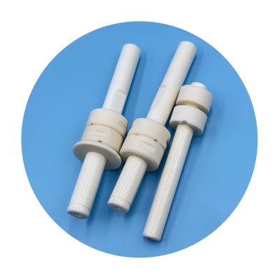 China High Wear-resistance Custom High Temperature 99%  95% Alumina Ceramic Piston Rods Plug Plunger Shaft Sleeves for sale