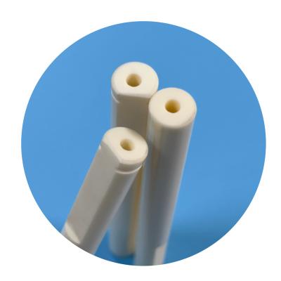 China High Wear-resistance 98.5 99.99 95 aluminum custom high purity bush for pump producing thermocouple protection alumina ceramic tube tiles pipe for sale