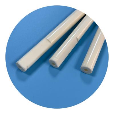 China High Wear-resistance custom alumina rod screw precise al2o3 porous ceramic roller seramik stopper  shaft bar  manufacturers for sale