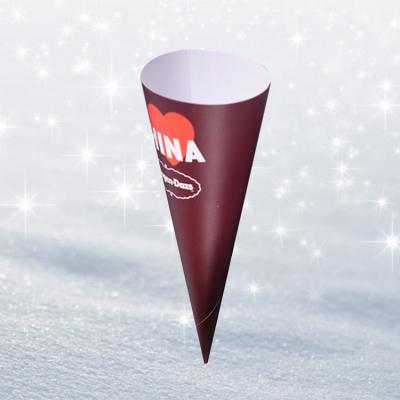 China Recyclable Colorful Ice Cream Container Cone Eco Friendly Paper Cup for sale