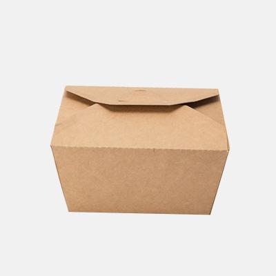 China Disposable Food Wrapping Paper Container Take Away Paper Box For Fast Food for sale