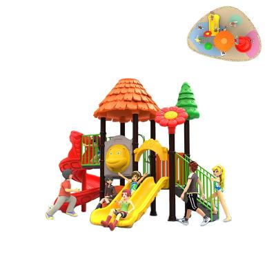 China Kindergarten Plastic Outdoor Children Playground Equipment Plastic Playground Slides for sale