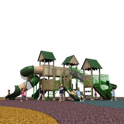 China Nice Outdoor Children Mario Pipeline Series Cheap Design Plastic PVC Swing And Slide Set Outdoor Playground Slide for sale