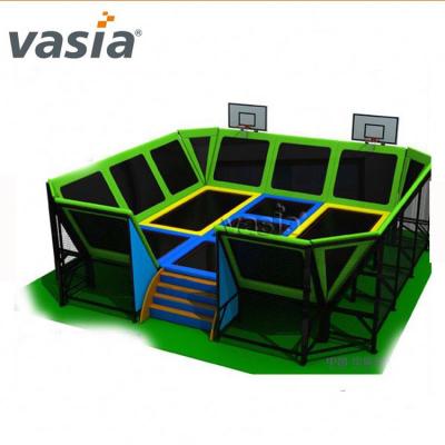 China UV Resistant LLDPE Small Gymnastics Trampoline Courses Indoor Trampoline Park For Kids for sale