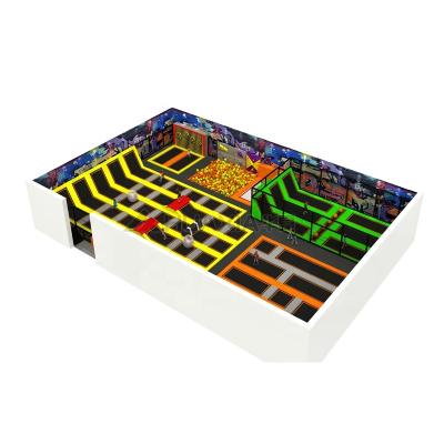 China With Large Protective Net Rectangular Trampoline Parks, Large Bounce Trampoline For Sale for sale