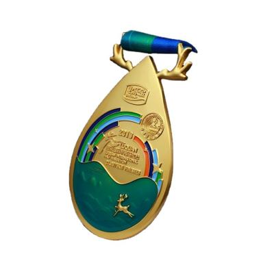 China China Manufacture Cheap Wholesale Custom Metal Gold Award Sport Medal for sale