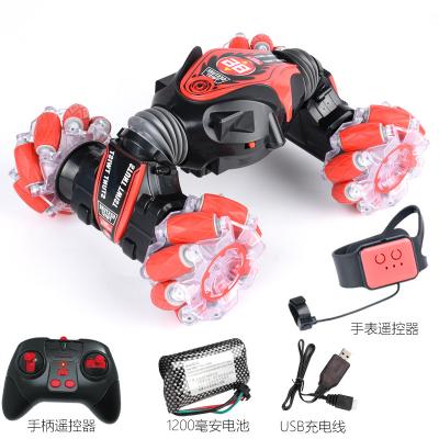 China Gesture Feeling 2.4g Gesture Feeling Twist Stunt Car Light Music Drift Cross Country Side Remote Control Dance Control for sale