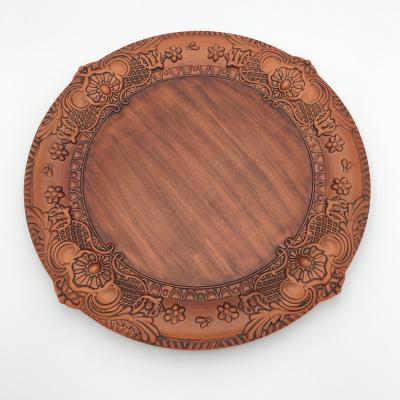 China Europe Solid Wood Cork Coaster Creative Fashion Round Custom Pattern Table Mat for sale