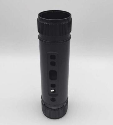 China Black Anodic Oxidation Aluminum Flashlight 5 Axis CNC Aluminum Housing Machining for sale