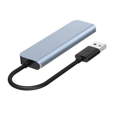 China Wholesale Multi Function Data Transfer Cable 4 In 1 Multiport USB 3.0 To 4 Ports USB 3.0 Aluminum Alloy HUB Adapter For Data USB HUB Adapter computer transfer for sale