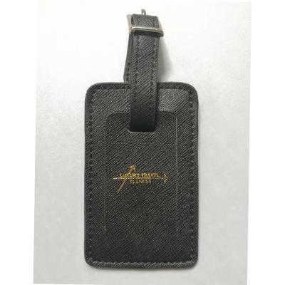 China Genuine Leather Baggage Tags Travel Luggage Case Tags Wholesale Travel Bag Tags for sale