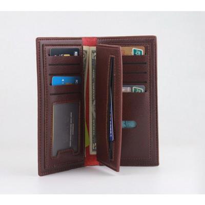 China Fashion Large Capacity Grain Leather Long Wallet Men Tri Folds Waterproof for sale