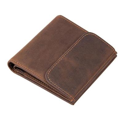 China Crazy RFID Shorts Design Mens Horse Leather Wallet Vintage Style for sale