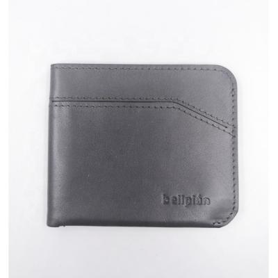 China RFID Young Men's Wallet Ultra Thin Men's Leather Wallet With Card Slots Closed By Magnet for sale