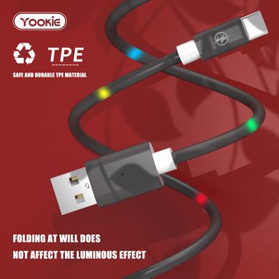 China Support Charging USB 2.0 Yookie 2020 New Style Fast Charging USB-c Data Cable Strip USB Type A Type A Type C Charger Cable for sale