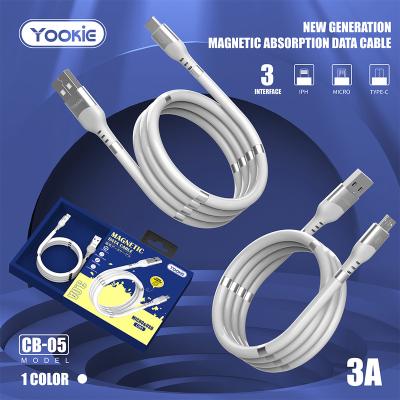 China Support Charging Yookie Fashion 1M 3A Micro USB Data Cable Charging Cable For Android For iPhone for sale