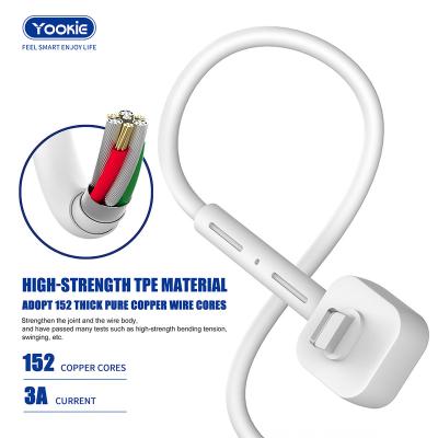 China Support Charging New Yookie Products Sell Data Cable Strongest Durable USB Cable CB8 for sale