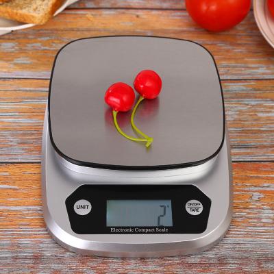 China With Scale Tray 10kg Battery Digital Timer Led Kitchen Coffee Scale White Division OEM Customized Power Bird Rechargeable ROHS Color Weight Type for sale