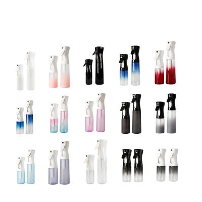 China One-Click Spraying Continuous Alcohol Mist Trigger Bottle Custom Empty Usable Hairdressing Logo Mist Spray Bottle Plastic for sale