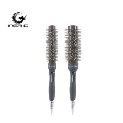 China Round Hair Round Brush Round Nano Technology Hair Salon Ceramic Ionic Brush for sale