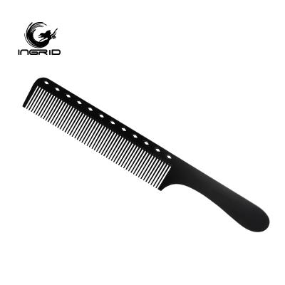 China Home Professional Salon Tools Hair Styling Black Comb High Quality Carbon Fiber for sale