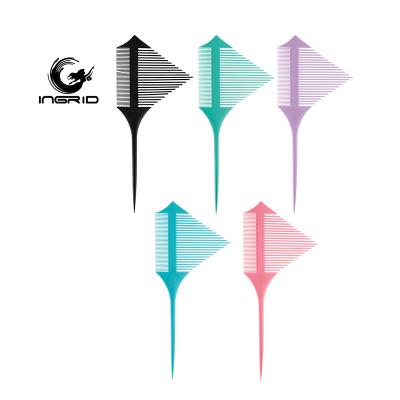 China Plastic Hair Dying Comb Rat Tail Hair Comb New Design Hair Salon Hair Dyeing Comb Insert Double Sharp Hair Comb for sale