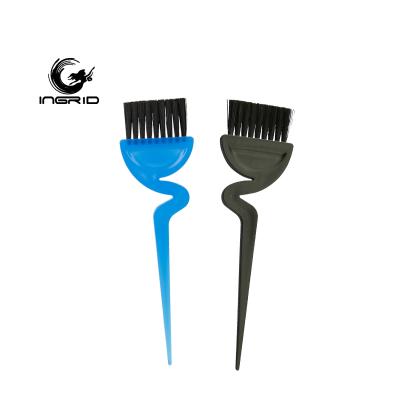 China Non-slip Handle Home Use Hairdressing Hair Dye Tool Sweep Hair Coloring Kit Color Rat Tail Hair Dye Brush for sale