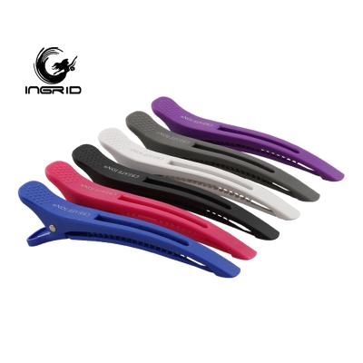 China 2021 Colorful Home Hairpin Set Single Hair Clips Girls Carbon Fiber Platypus Hair Clips for sale