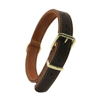 China Lights OEM Custom Cow Comfort Beaded Soft Padded Leather Soft Padded Pets Leads Leather Dog Collar for sale