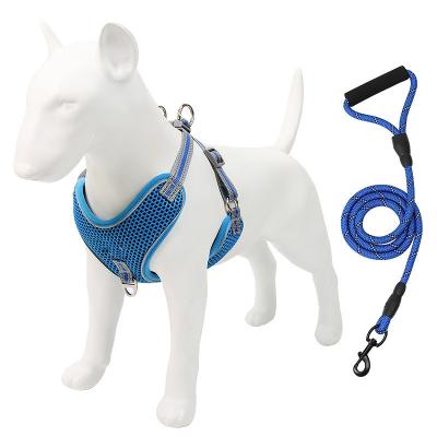 China Hot Selling Easy Comfort Padded Mesh Dog Harness Durable Release Adjustable Padded Breathable for sale