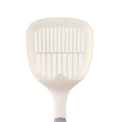 China Cats Flat Leading Edge Scoops Easily Under Stronger ABS Plastic Cat Litter Scoop for sale